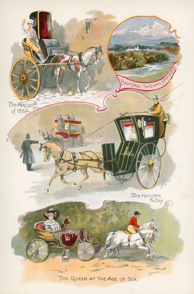 Hansom de 1837 y Hansom de hoy de J. R. Sinclair