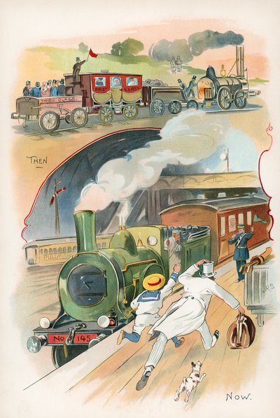 Trenes de entonces y ahora de J. R. Sinclair