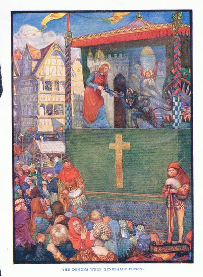 Los demonios generalmente eran divertidos, de Literatura Inglesa pub. por T C & EC Jack, c.1920 de J. R. Skelton