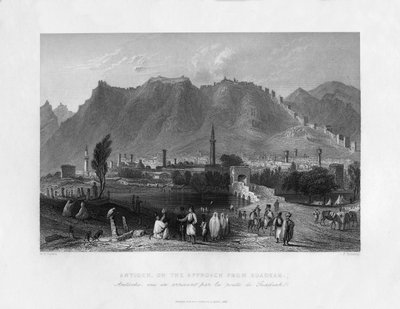 Antioquía, en el camino desde Suadeah, Turquía de J. Redaway