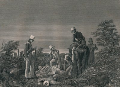Encontrando los colores del 24º Regimiento después de la Batalla de Chilianwallah, enero de 1849 de J. Rogers