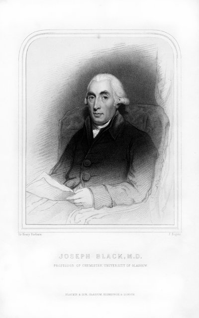 Joseph Black, físico y químico escocés, 1870 de J. Rogers