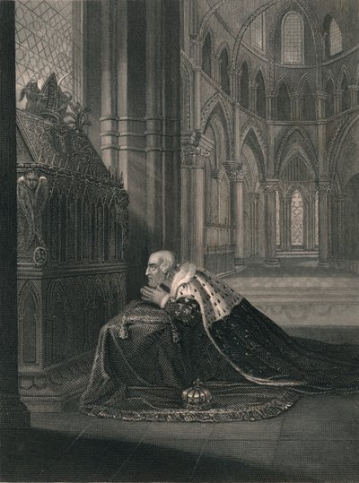 Luis VII, Rey de Francia, ante la tumba de Becket de J. Rogers