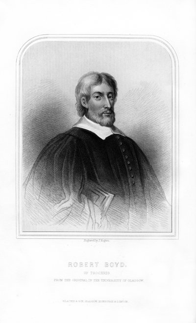 Robert Boyd de Trochrig, eminente divino escocés, 1870 de J. Rogers