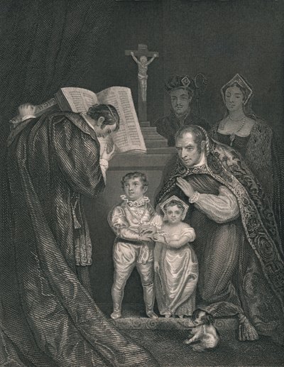El matrimonio de Ricardo Duque de York. Hermano de Eduardo V., 1478, 1821, mediados del siglo XIX de J. Rogers