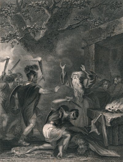 La masacre de los druidas, mediados del siglo XIX de J. Rogers