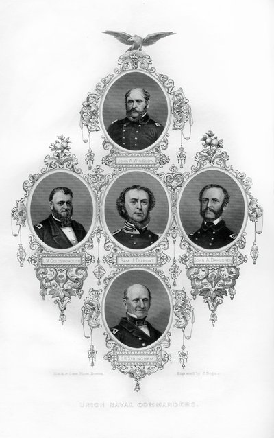 Almirantes de la Guerra Civil de la Unión Winslow, Goldsborough, Du Pont, Dahlgren y Stringham, 1862-1867 de J. Rogers