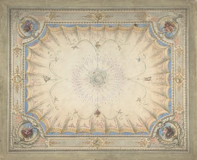Diseño de techo para el tocador, Ardgowan, ca. 1868 de J. S. Pearse.