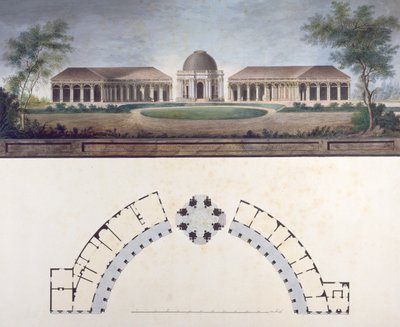 El Templo del Sol en la Ermita de Bayreuth c.1780 de J. Saher