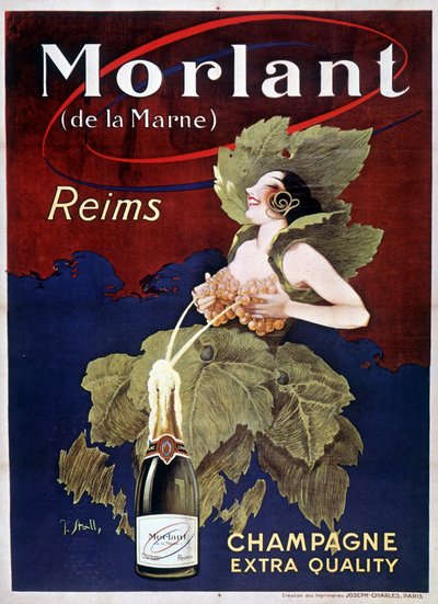 Cartel para champán Morlant, por J. Stall, siglo XX de J. Stall