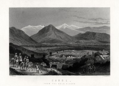 Cabul, desde el Bala Hissar, 1883 de J. Stephenson