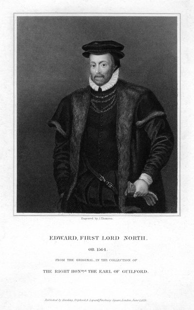 Edward North c1496-1564, 1er Lord North, 1825 de J. Thomson