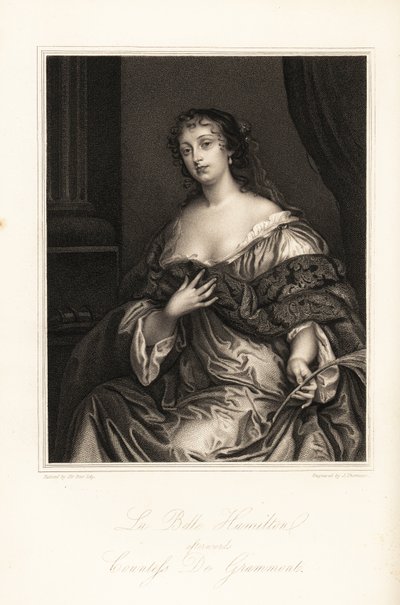 Elizabeth Hamilton, La Belle Hamilton, luego Condesa de Grammont, esposa de Philibert de Grammont, una de las Bellezas de Windsor de J. Thomson