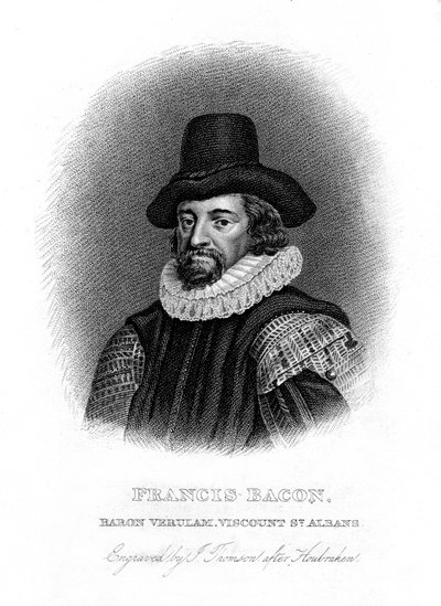 Francis Bacon, filósofo, estadista y ensayista inglés, siglo XIX de J. Thomson