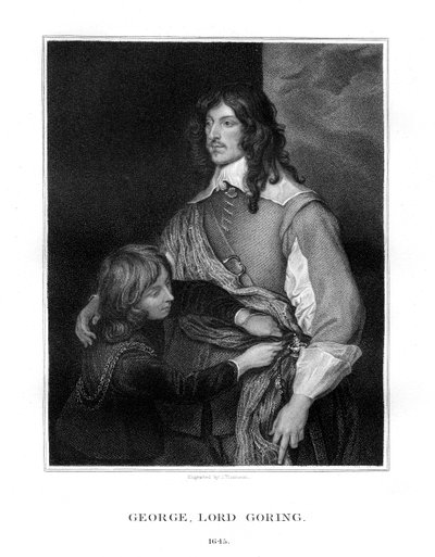 George Goring, Lord Goring, soldado realista inglés, 1827 de J. Thomson
