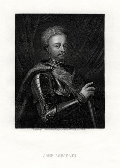 Jan III Sobieski, monarca de la Mancomunidad Polaco-Lituana, siglo XIX de J. Thomson