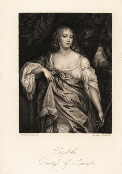 Retrato de Lady Elizabeth Seymour, Duquesa de Somerset, anteriormente Elizabeth Percy, heredera y amiga de la Reina Ana de J. Thomson