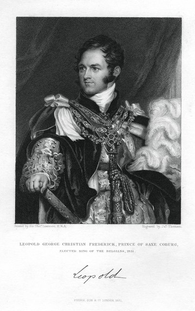 Príncipe Leopoldo de Sajonia-Coburgo-Saalfeld, 1831 de J. Thomson
