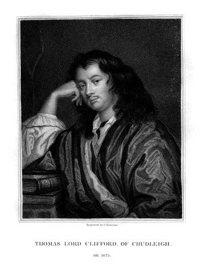 Thomas Clifford, 1er Barón Clifford de Chudleigh, estadista y político inglés, 1828 de J. Thomson