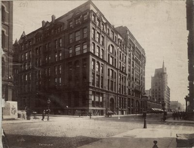La esquina sureste de Dearborn y Monroe Streets, Chicago, 1890 de J. W. Taylor