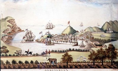 Vista de Ilfracombe, Devon, 1842 de J Walters