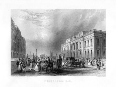 Fishmongers Hall, Londres, siglo XIX de J. Woods