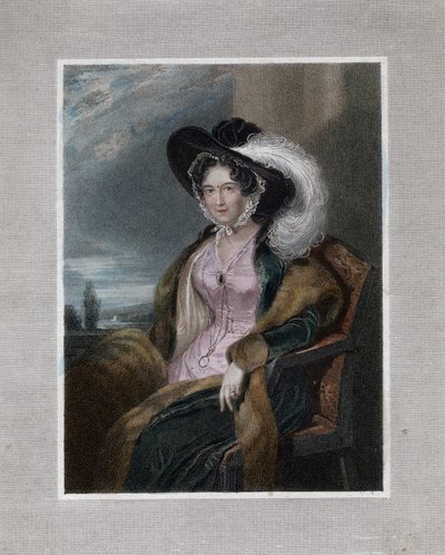 Mary Elizabeth, Baronesa de Clifford, 1828 de J Wright