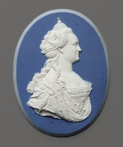 Medallón de retrato de la Emperatriz Catalina II de Rusia, c.1775 de J. and Bentley Wedgwood