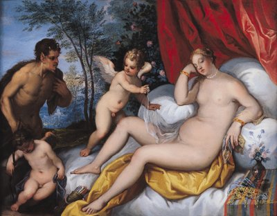 Venus y Pan de J. and Rottennhammer, Hans I Brueghel