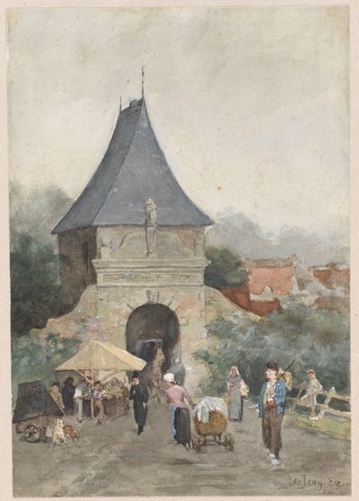 Puerta del ferry en Schoonhoven de J. de Jong Ezn