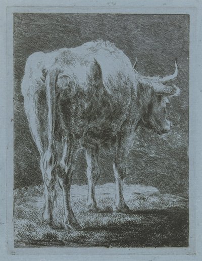 vaca en un paisaje de Jabes Heenck