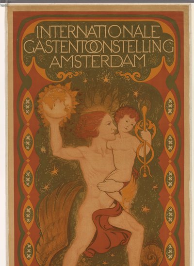 Cartel para la Exposición Internacional de Invitados en Ámsterdam
Exposición internacional de invitados en Ámsterdam (título en el objeto) de Jac Jongert