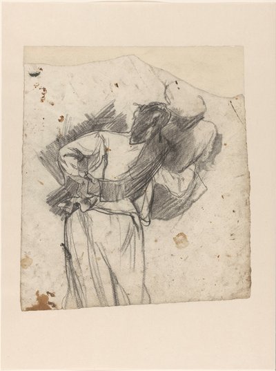 Dos figuras de pie, abrazadas, vistas desde atrás de Jac van Looij