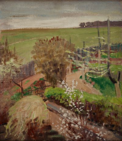 Paisaje primaveral desde el campo de Jacek Malczewski
