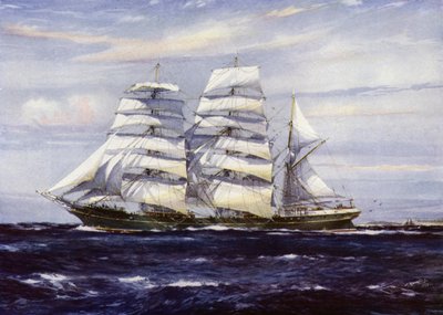 Barcos Clipper: Strathdon (litografía en color) de Jack (after) Spurling