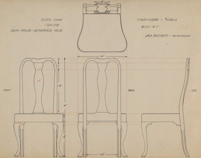 Dibujo para silla de Jack Bochner
