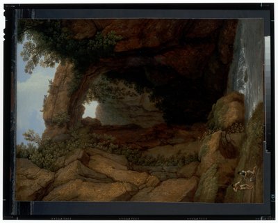 La roca arqueada de Jacob Philippe Hackert
