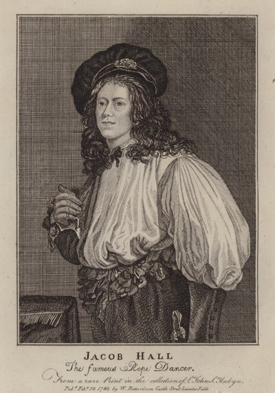 Jacob Hall, bailarín de cuerda y acróbata inglés activo durante el reinado del Rey Carlos II de Jacob (after) Van Oost the Younger