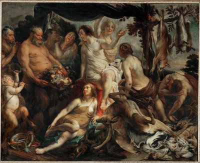 Le repos de Diane chasseresse - Diana descansando tras la caza ... de Jacob (studio of) Jordaens