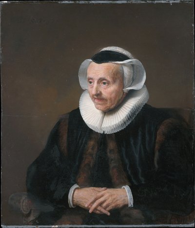 Retrato de una anciana de Jacob Adriaensz Backer