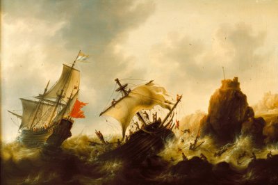 Naufragio en la tormenta de Jacob Adriaensz Bellevois