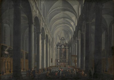 Interior de la Iglesia Jesuita en Brujas de Jacob Balthasar Peeters