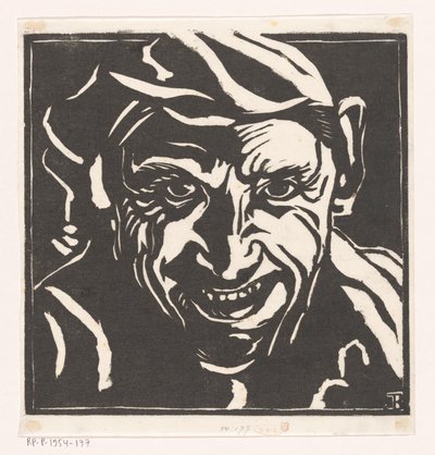 Cabeza de un hombre sonriente de Jacob Bendien