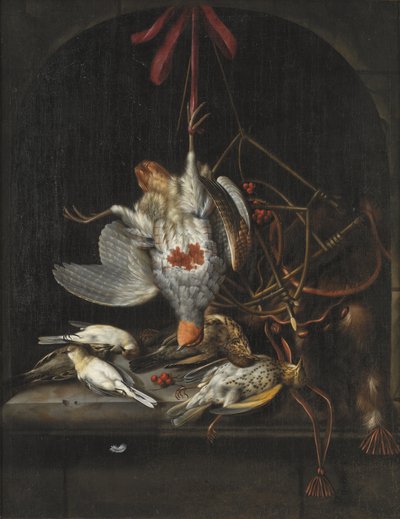 Aves silvestres muertas de Jacob Biltius