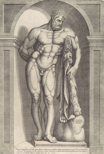 Speculum Romanae Magnificentiae: El Hércules Farnesio, 1562 de Jacob Bos