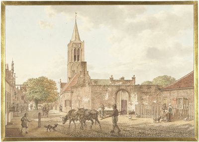 Escena de la calle en Beverwijk de Jacob  Cats