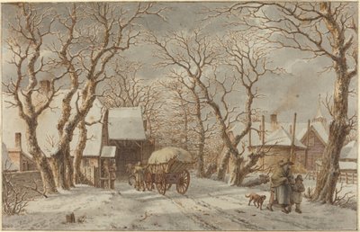 Escena de invierno de Jacob Cats