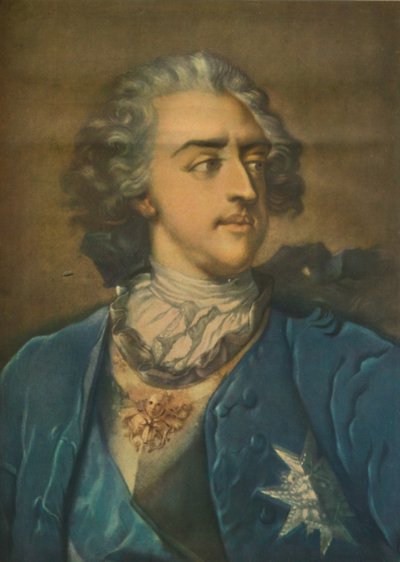 Luis XV, Rey de Francia de Jacob Christoph Le Blon