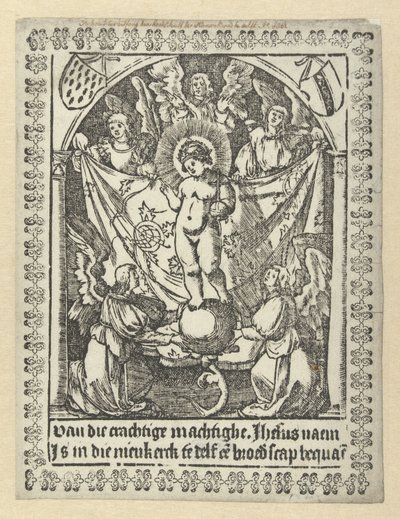 Impresión de oración por la hermandad de Jesús de Jacob Cornelisz van Oostsanen (school of)