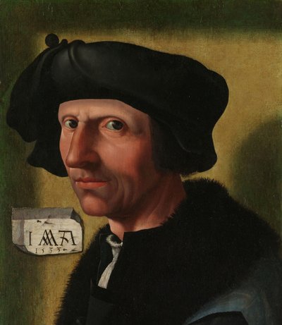 Retrato de Jacob Cornelisz van Oostsanen (c. 1472/77-1528/33) de Jacob Cornelisz van Oostsanen (workshop of)